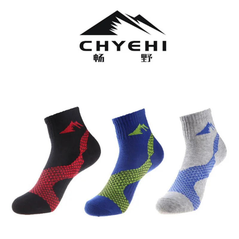 

Women Sports Socks (3 Pairs/lot) CHYEHI W007 Quick Dry 78% Cotton Outdoor Climbing Hiking Socks