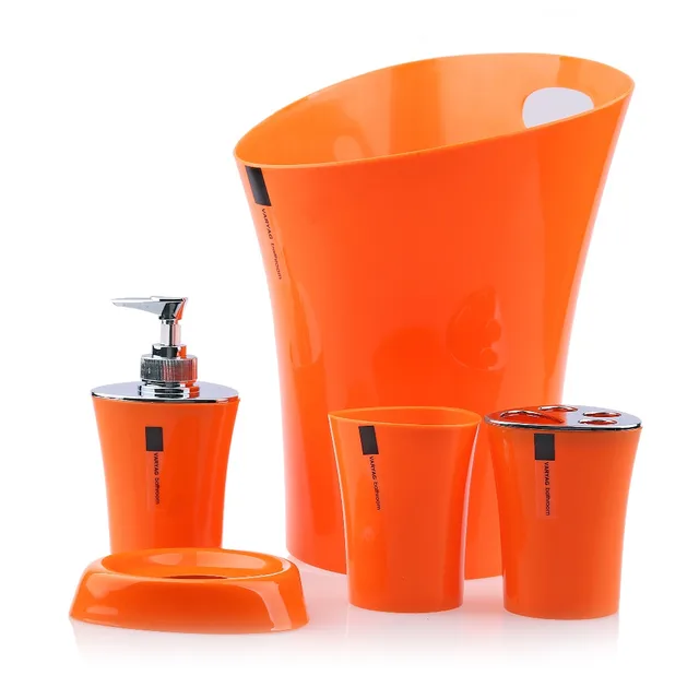 Meltset 5pcs Bathroom Set Soap Dispenser Dish Toothbrush Holder Meltset 5pcs Bathroom Set Soap Dispenser Dish Toothbrush Holder Tumbler Waste