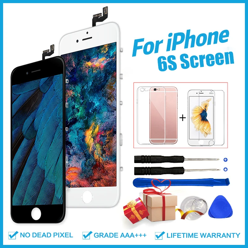 

With Force 3D Touch Screen For iPhone 6S LCD High Quality Display Digitizer Assembly Pantalla Replacement 100% No Dead Pixel