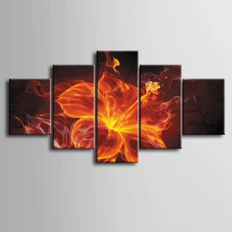 Wholesale 5 pieces / set of Abstract sparks wall art for wall