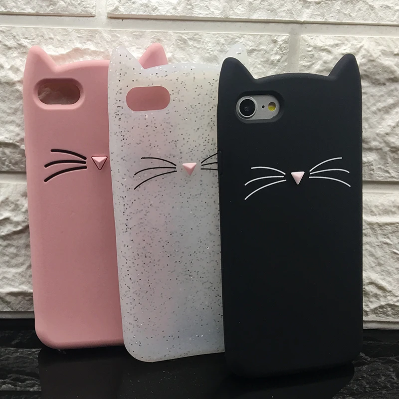 Shockproof Anti-Knock 3D Cat Dog Unicorn Silicone Cases for iPhone 7 Luxury TPU Case for iPhone 7 Plus Case Original Protective (11)