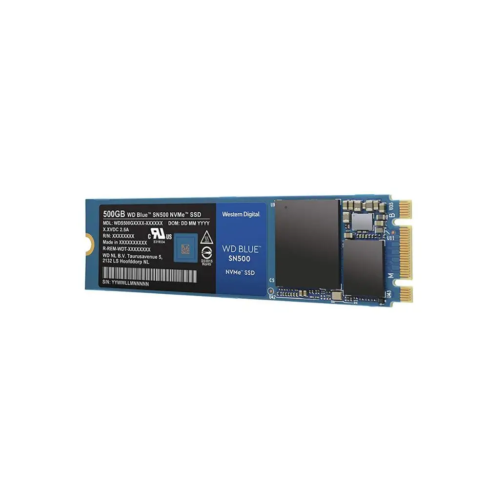 Western Digital Буле SN500 SSD 250 ГБ 500 M.2 2280 NVMe PCIe Gen3* 2 двухканальный Внутренний твердотельный накопитель портативных ПК Ноутбук