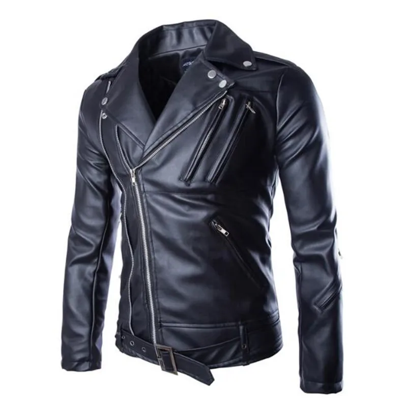 Buy New Motorcycle Leather Jackets Mens Classic Vintage Retro Motocle Jacket
