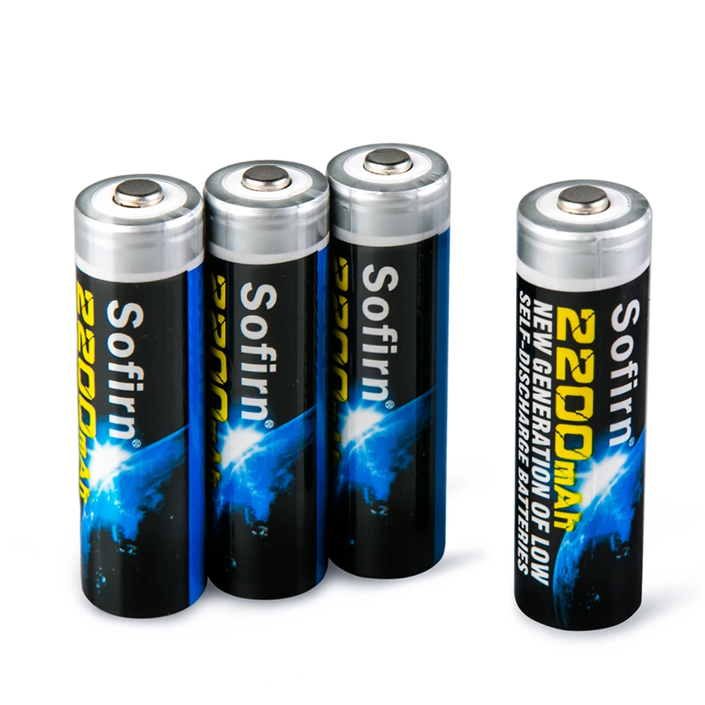 font b LED b font font b flashlight b font AA NiMh 2200mAh Rechargeable Batteries