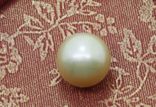 

xiuli 000347 10.8mm natural light gold south sea pearl round loose beads Jewelry