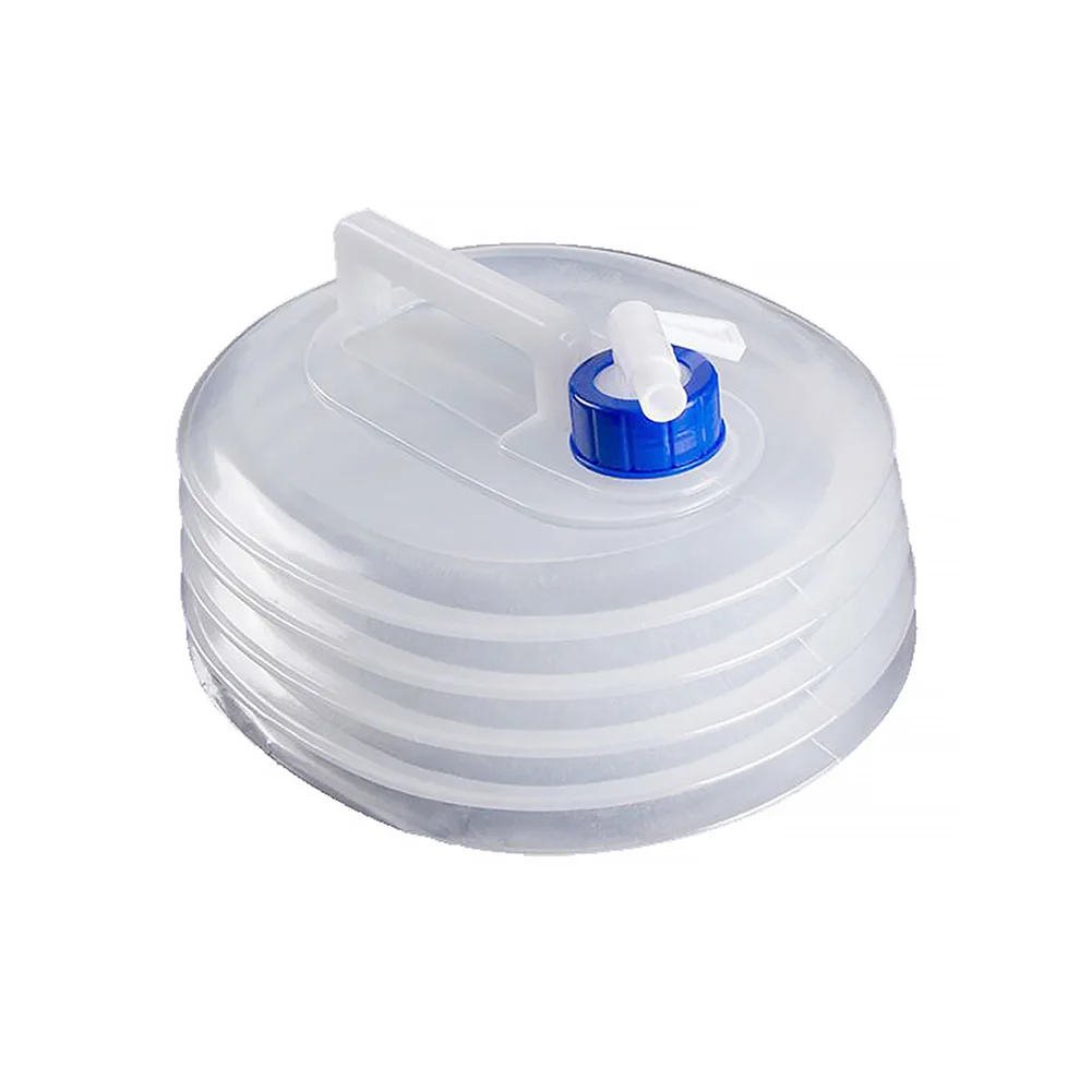 

Collapsible Lightweight Transparent Hiking Camping Outdoor Accessories Water Containers With Tap Portable Bucket