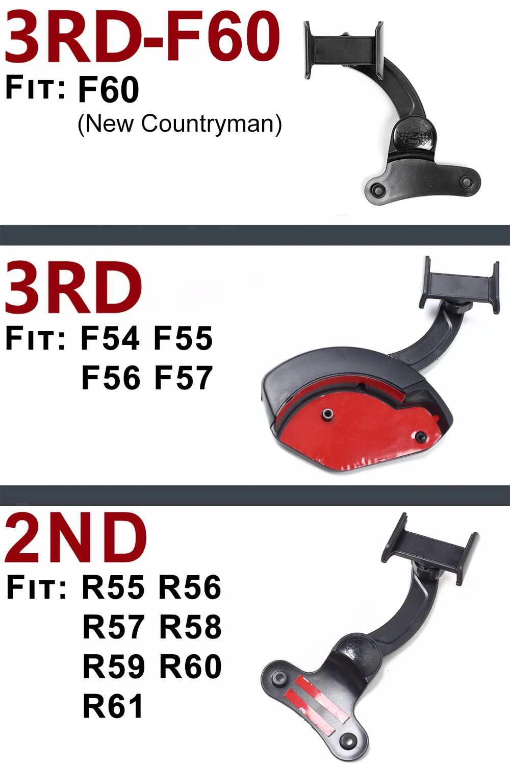 Mobile phones Holder Bracket Wide range of angle adjustment rotating For MINI cooper R55 R56 R57 R58 R59 R60 R61 F54 F55 F56 F60