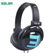 Salar Big E Portable Over-Ear Headband Wired Earphone Gaming Headset Foldable Headphone for iPhone Laptop PC Computer