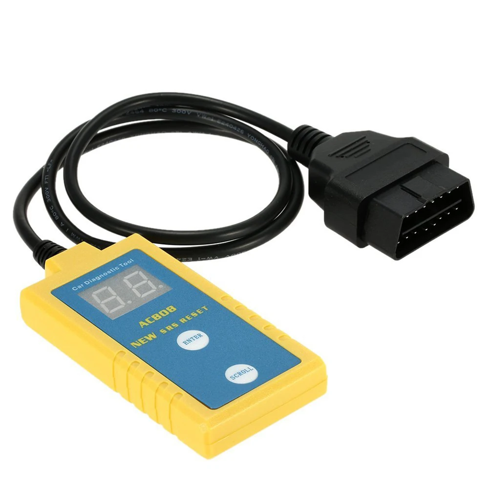 

AC808 Auto Car Airbag Diagnostic Scan Tool Code Reader Scanner Read and Clear SRS Trouble Codes for BMW