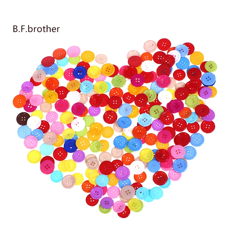 

100PCS Multi Sizes Various shapes Resin Buttons Sewing Tools Decorative Button Scrapbooking Garment DIY Apparel Accessories
