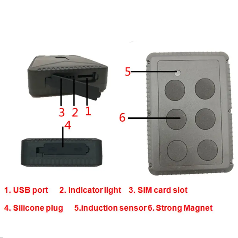 TKSTAR GPS Tracker TK915 Car Vehicle GPS Locator gps tracker,car tracker 10000mAh Battery Standby 120 Days Waterproof Magnet Loosing Alarm Free Web APP