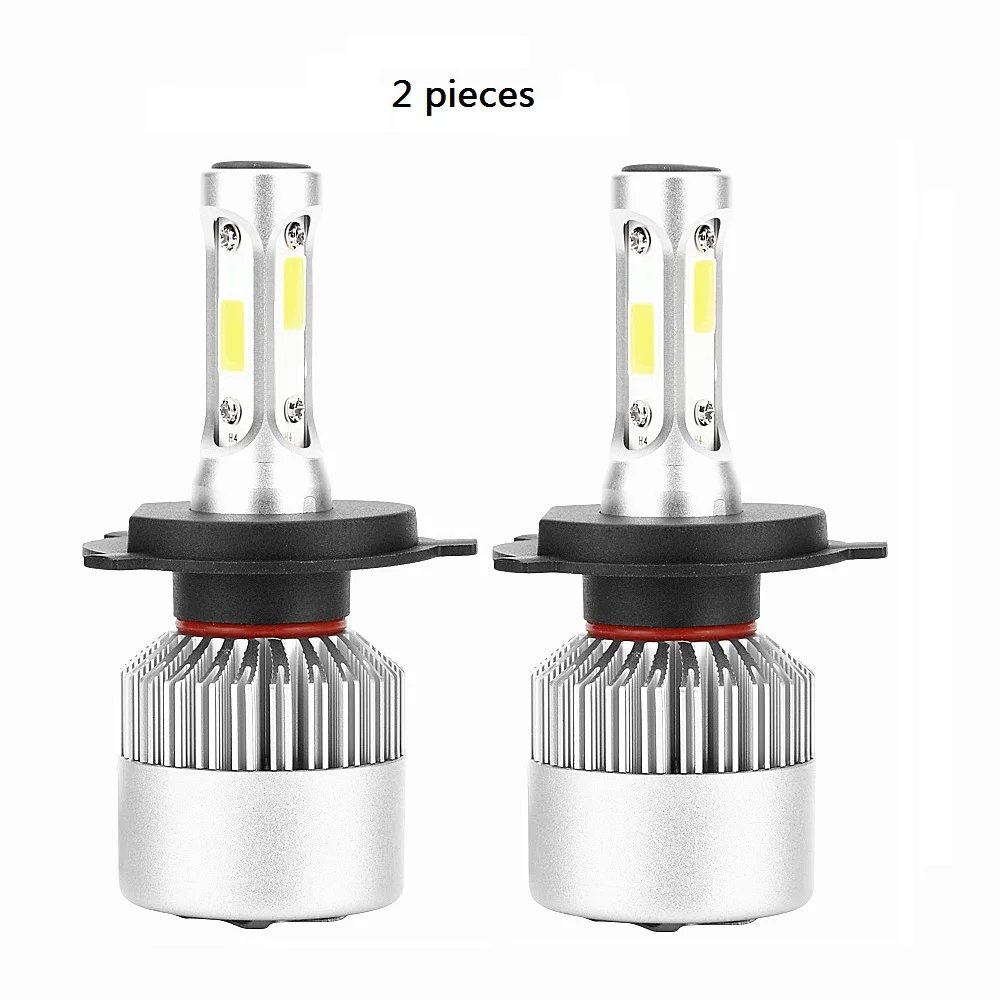 2 Lights ANBLUB 72W фары для 8000LM S2 светодиодный автомобилей головной светильник s 880 H1 H3 H4 H7 H11 9005 9006 12V 24V COB авто светильник лампы фары комплект 6000K - Испускаемый цвет: 2 Lights