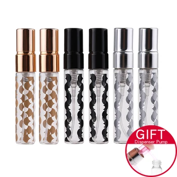 

100Pieces/Lot 5ML Printing Perfume Bottle Spray Bottle Perfumes Travel Aluminum Parfum Spray Portable Empty Cosmetic Containers