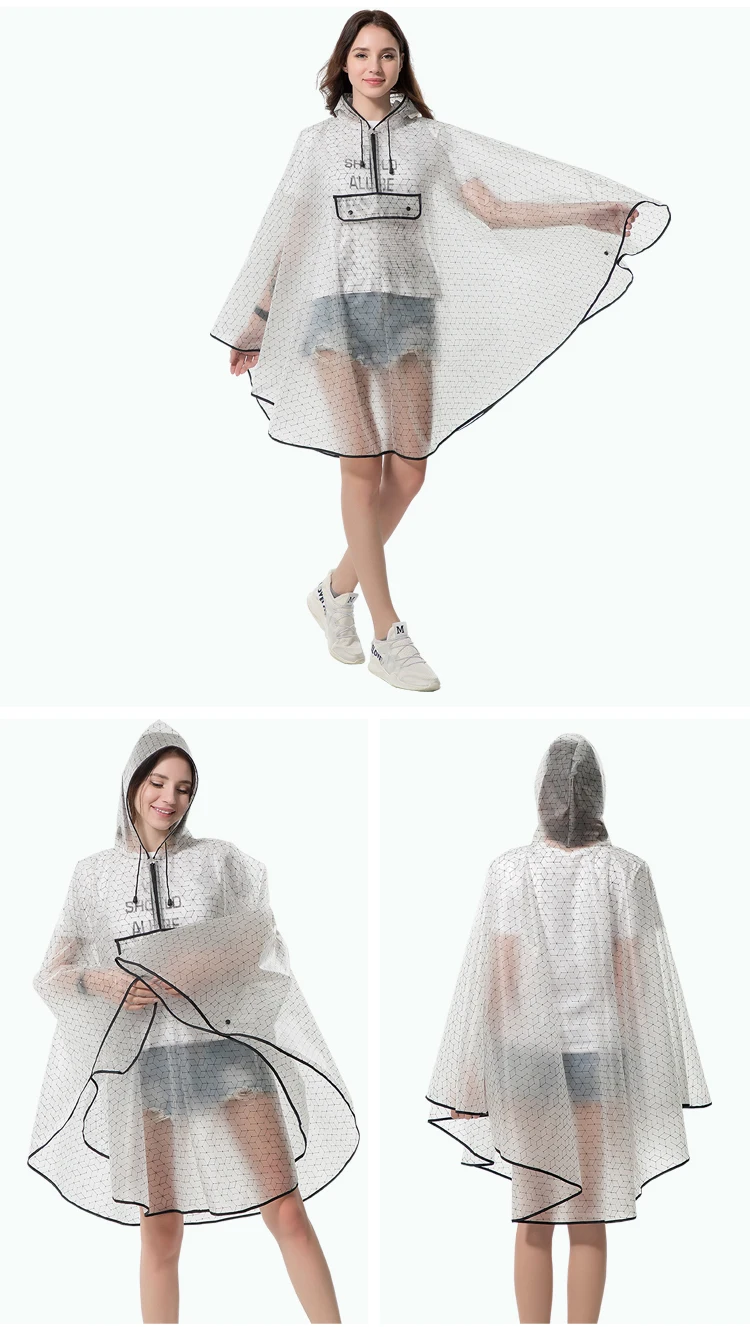 chuva com capuz poncho para caminhadas equitação