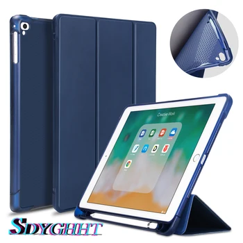 

For iPad Air 2 Air 1 Case 2018 9.7 Funda Silicone Soft Back 2017 Pu Leather Smart Cover Case for iPad 2018 6th generation Case