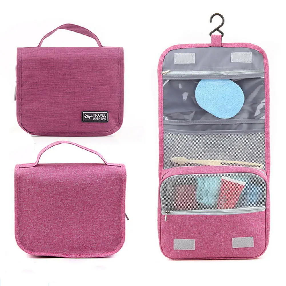 Портативная, для путешествий, косметическая сумка Для женщин макияж мешок Водонепроницаемый туалетных принадлежностей подвесная сумка-Органайзер