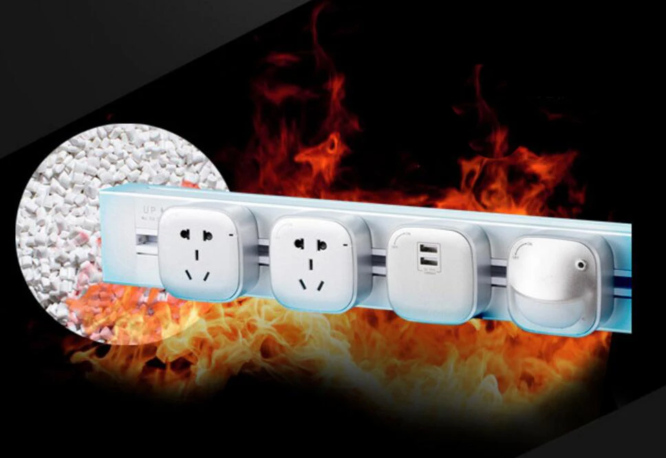 

Track socket Home office wall-mounted plug-in Portable replaceable plug Mobile plug-in track