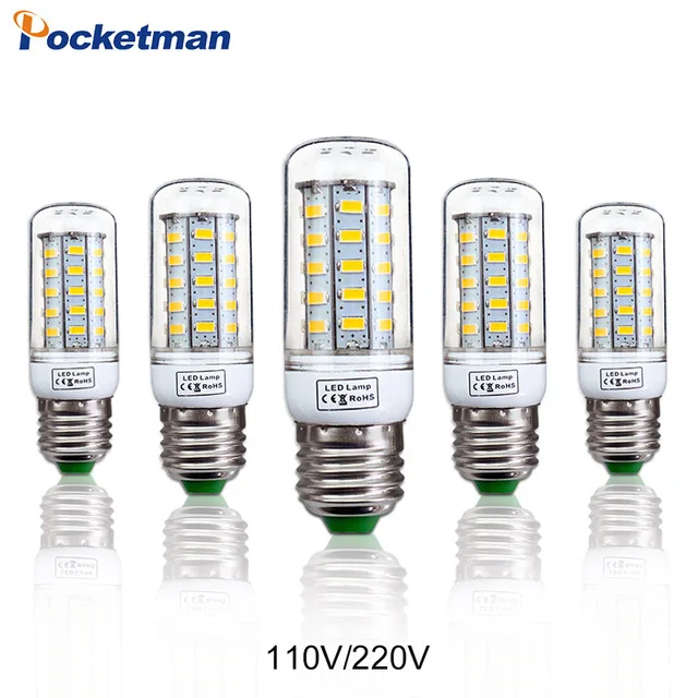 Светодиодный лампа E27 E14 110/220V SMD5730 24/36/48/69 светодиодный s светильник лампы лампада светодиодный лазерный диод лампы энергосберегающий светильник для дома; Прямая поставка