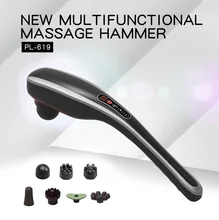 Quality 7 In 1 Electric Neck Massager Hammer Massage Back Relax Multifunctional Cervical Vertebra Roller Massage Stick