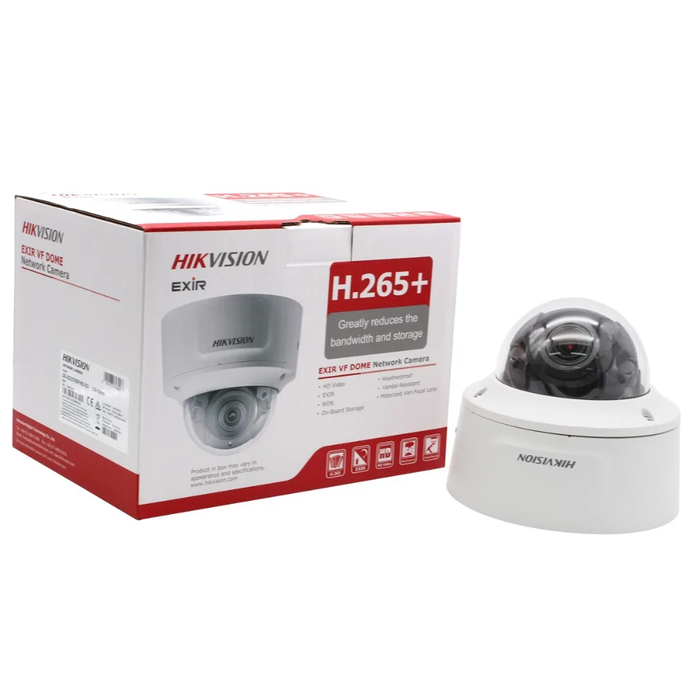 HIKVISION Vari focal 2 8 12 мм 4K купольная ip камера DS 2CD2785FWD IZS 8MP видео наблюдение POE CCTV H.265 IR
