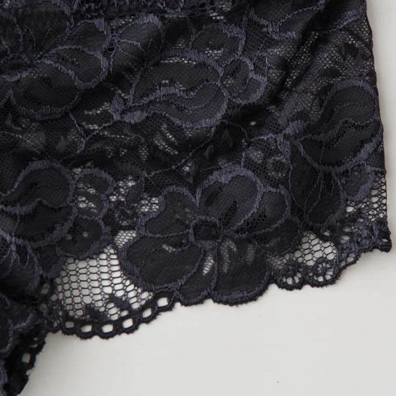 Plus Size Women Sexy Transparent Full Lace Panties Brand Water Soluble Trunk Gauze Underwear Low-waist Women Briefs M-5XL (6)