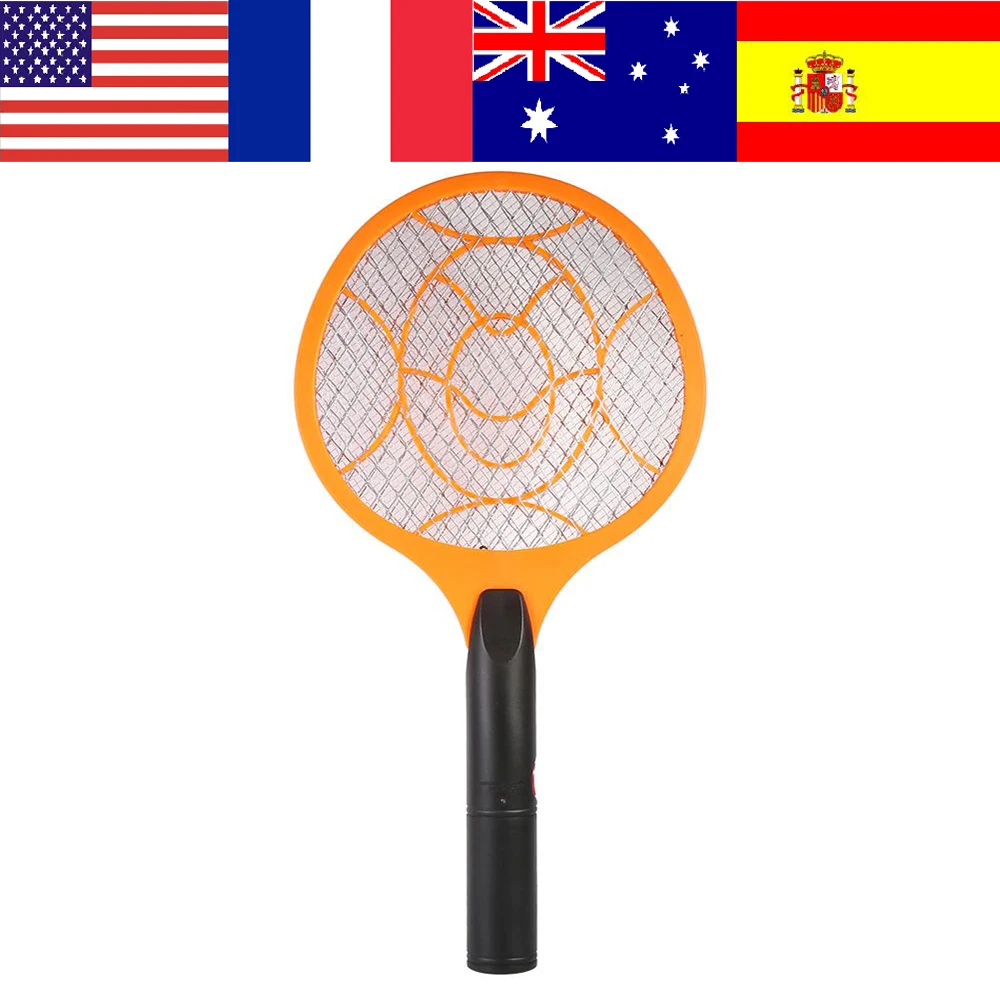 

3 Layers Net Electric Swatter Home Pest Control Handheld Insect Pest Control Insect Bug Bat Wasp Zapper Fly Mosquito Killer