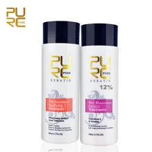 2 шт./компл. PURC бразильское Кератиновое лечение и выпрямление волос 100 мл 12% формалина Кератин для ремонта поврежденных волос Сделать волосы сглаживания блеск