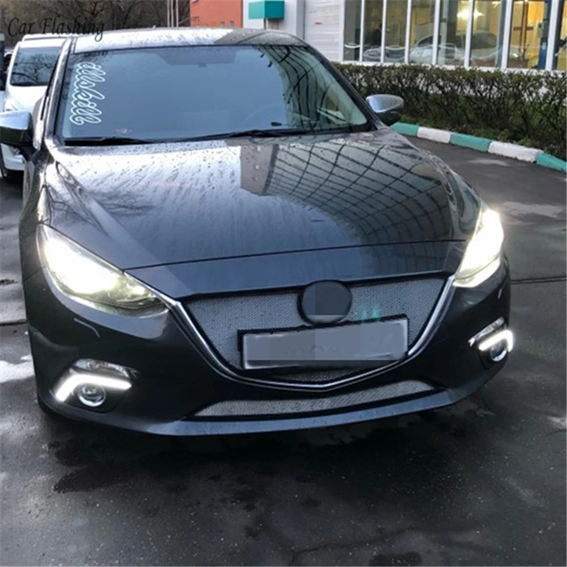 Автомобильная проблесковая 2 шт. для Mazda 3 Mazda3 Axela 2013 2014 2015 2016 светодиодный DRL
