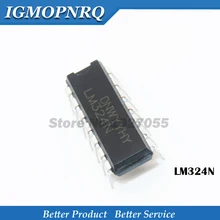 10PCS LM324N DIP-14 324N DIP LM324 DIP-14 324 새로운
