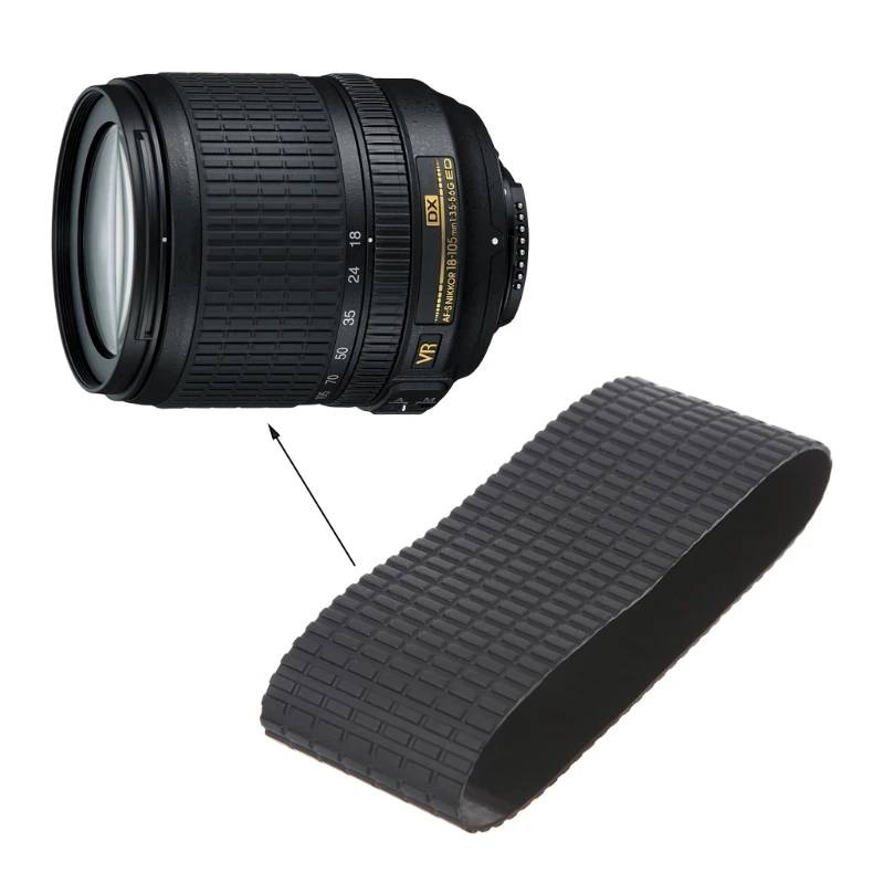 

Camera Lens Zoom Grip Rubber Ring Replacement Part For Nikon 18-105mm