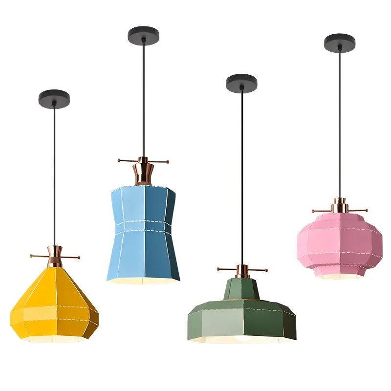 

Industrial Wind Loft Style Iron Droplight Lamp Modern LED Pendant Light Fixtures Dining Room Simple Hanging Lamp Home Lighting