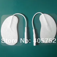 DHL 1000 шт./лот ухо Стиль филировальная машина электродные накладки для Массажер для всего тела аппарат для импульсной терапии pad 6*3,2 см