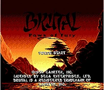 Брутальный лапы ярости 16 бит MD карточная игра для 16 бит Sega megadrive Genesis игровой консоли