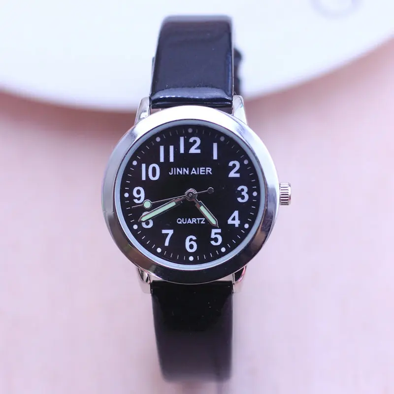 little boys and girls kids simple design quartz watch luminous hand