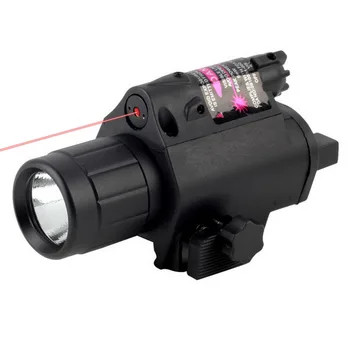 

New Arrival 2 in1 Tactical LED Flashlight/LIGHT +Red Laser/Sight Combo for Pistol