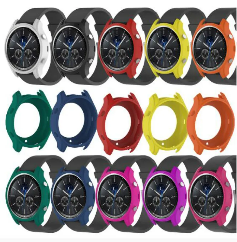 Silicone Colorful Protective Cover For Galaxy Gear S3 Classic Smart Watch Soft Protective Case