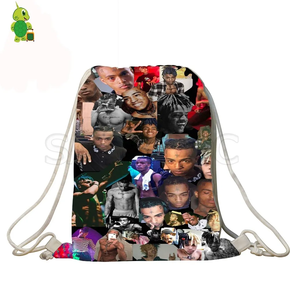 

Fashion Hip Hop XXXTentacion Rapper Drawstring Bag Women Men Backpack Children School Storage Bags Daily Softback Travel Bags