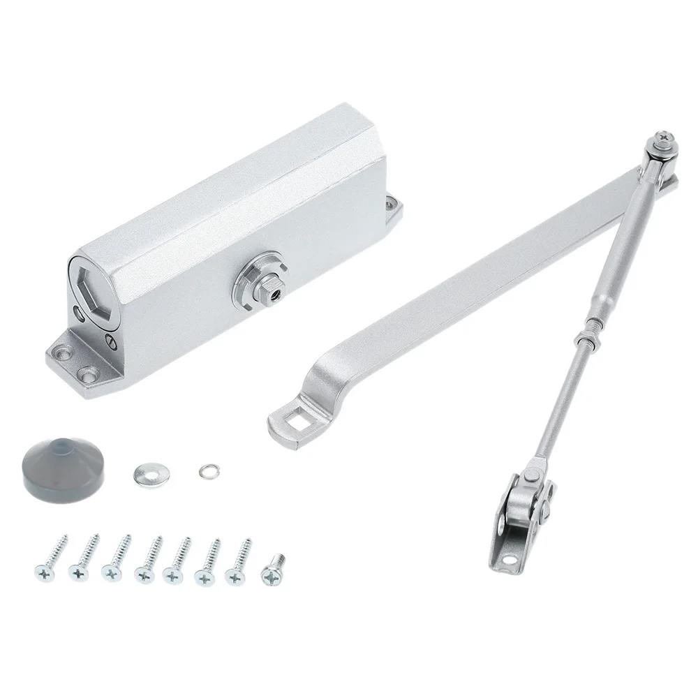 

Casting Aluminum Alloy Automatic Arm Door Closer Door Hinge Mechanical Speed Control Gate for fire door width 700-1500mm