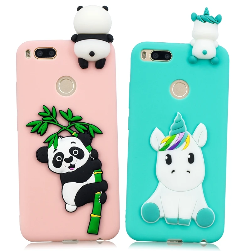 For Xiaomi Mi Case Mi 5x Cover Cute 3d Unicorn Panda Patch Silicone Phone Case On Funda Xiaomi Mi A1 Xiomi Case Women Korean - Mobile Phone Cases & Covers - AliExpress