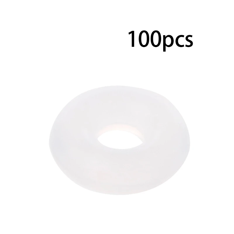 New 100PCS Silicone Rubber Stoppers Ring Bead Spacer Charm Bracelet For