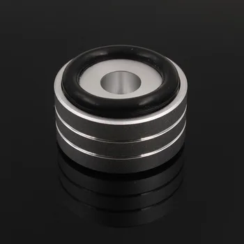 

Mayitr 4pcs luxury Aluminum Speaker Isolation Pads 40x20mm Sliver Turntable DAC CD Player Amplifier Isolation Feet Pad Stand