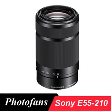 Sony 55-210 e 55-210 мм f/4.5-6.3 OSS E-Mount Оптические стёкла (черный) Для Sony A5000 A5100 A6000 A6300 A6500