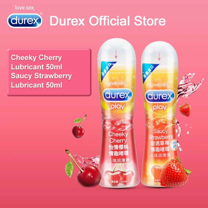 Durex Play Cheeky Cherry Flavoured Gel Lube Anal Lubrication For Sex 