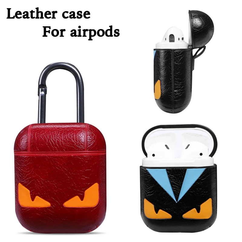 

Leather Case For Apple Airpods Case Protective Cover Earphone Accessories For Apple Airpods 2 Cover Cute For TWS i12 i7s i9s i18