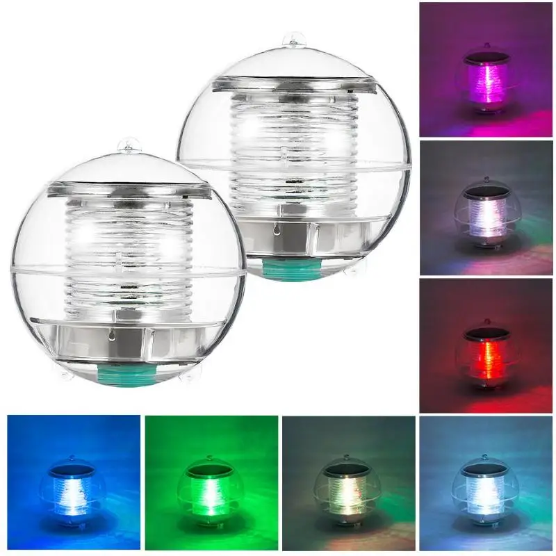 Colorful LED Solar Floating Light Underwater Swimming Pool