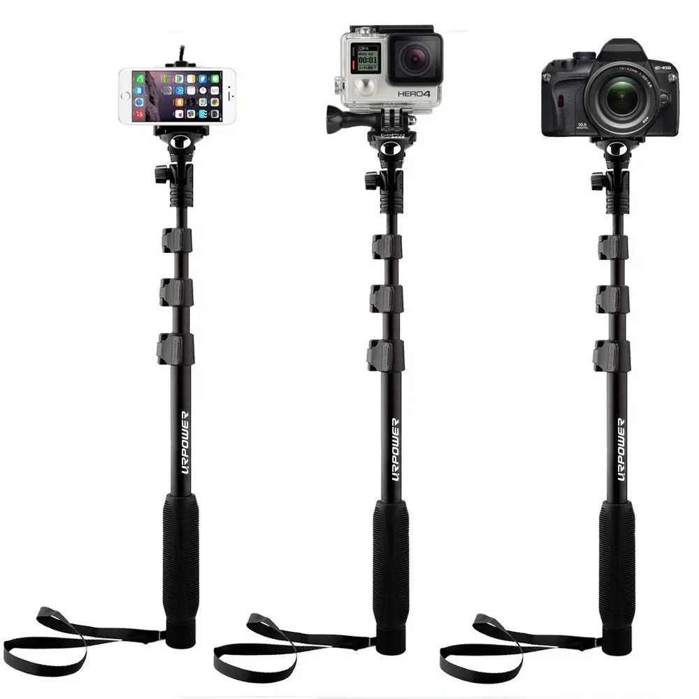 For Gopro Hero4/3 Dslr Camera IOS Android Phone Selfie Stick Yunteng 188 Bluetooth Portable