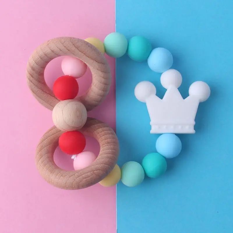 Детские браслеты для кормления, деревянные прорезыватели, Силиконовые ...