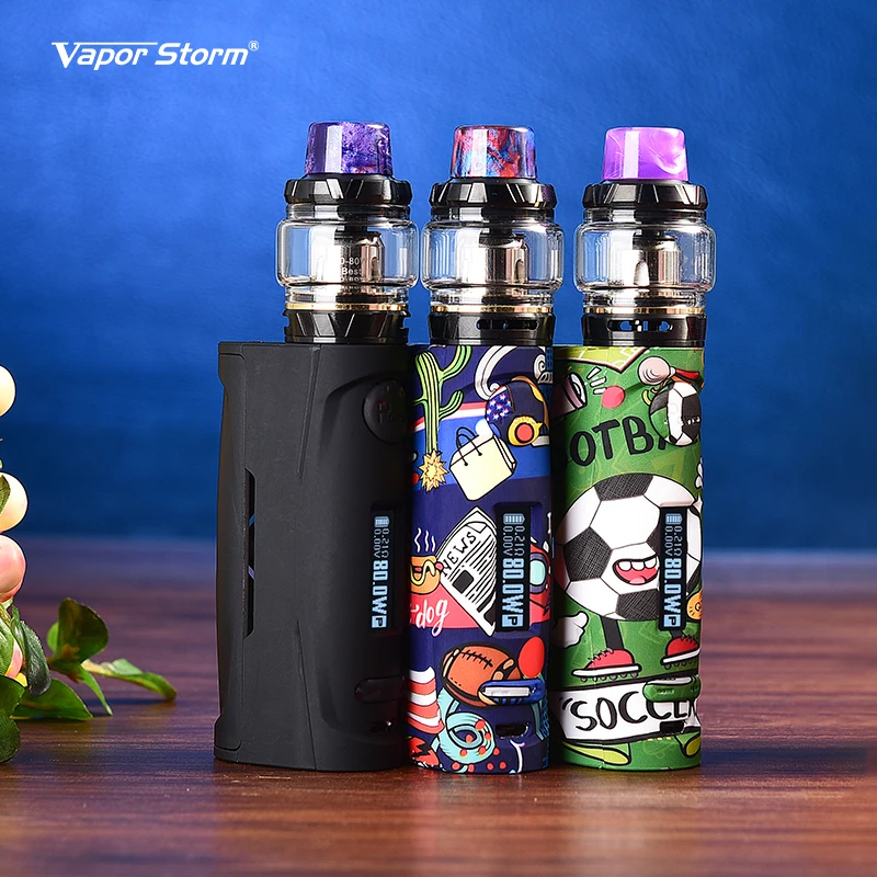 Vapor Storm Vape Kit детская Электроника Пума Hawk 80 Вт сигарета мод 0 91 дюймов светодиодный