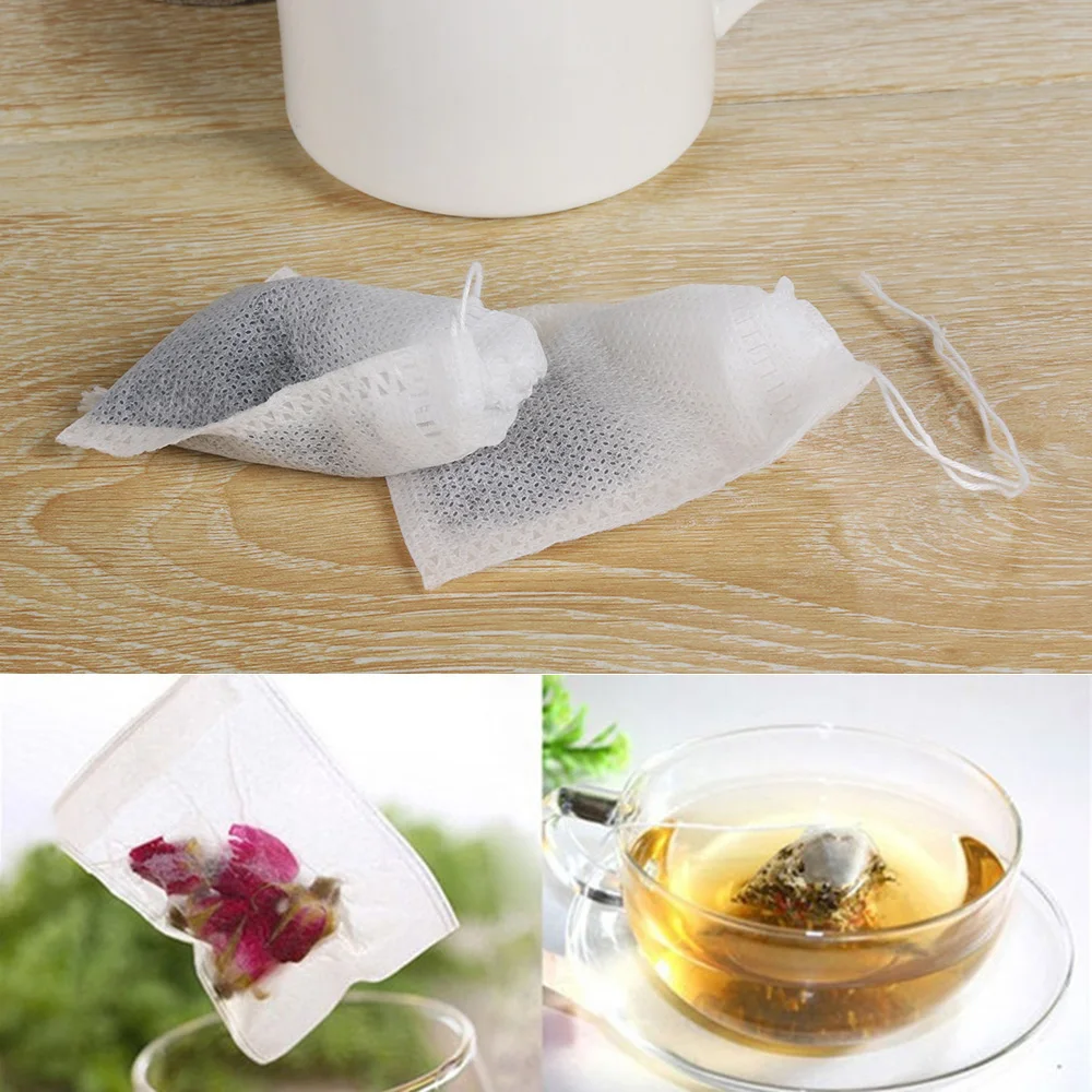 100pcs/pack 5*7cm Teabags Empty Scented Bags Paper Tea Filter Infuser