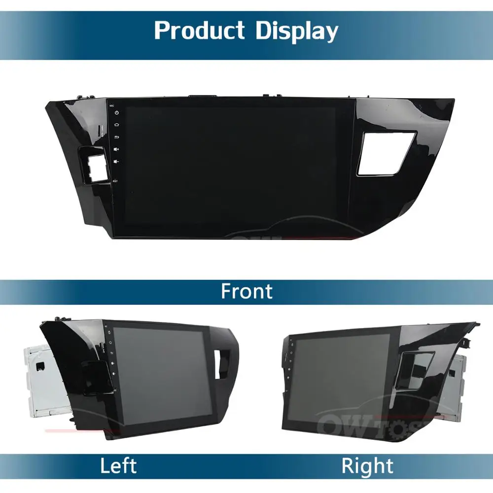 Top 10.1" IPS 8Core 4G+64G Android 9.0 Car Multimedia Player GPS Radio For Toyota Corolla Levin E170 E180 2014 2015 2016 2017 Parrot 3